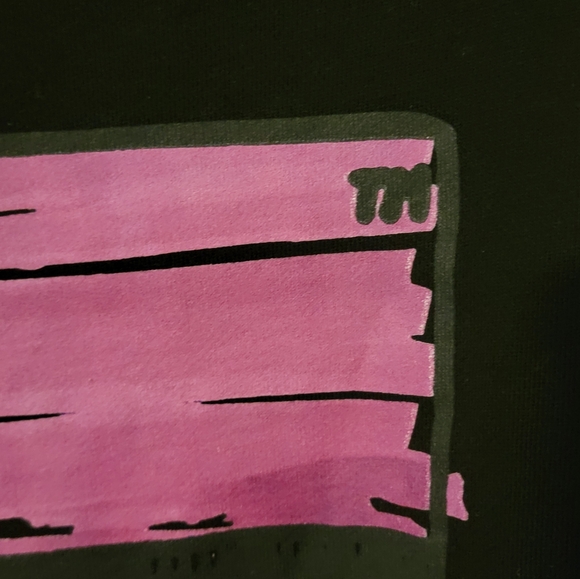 Off-White Black Hoodie with Purple and Pink Stripes - Picture 5 of 9